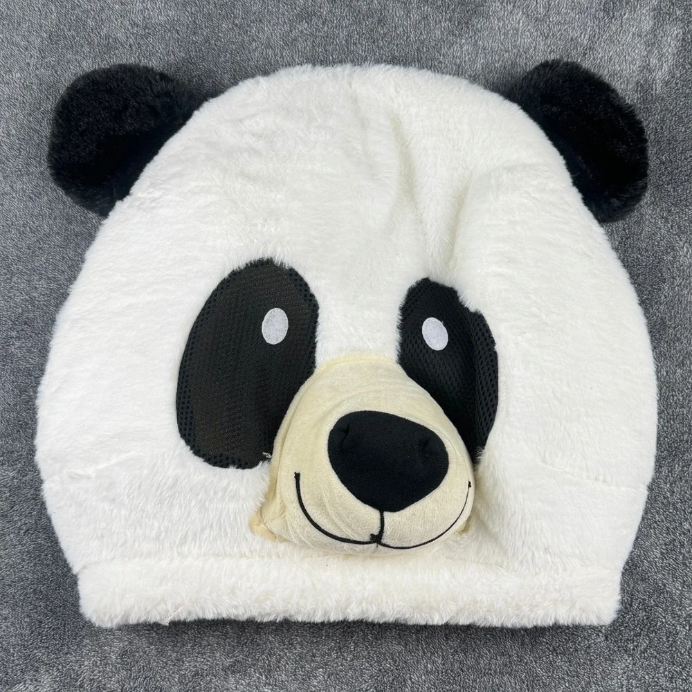 Panda Mascot‎ Head Kids Plush Costume Animal Head White Black Cosplay